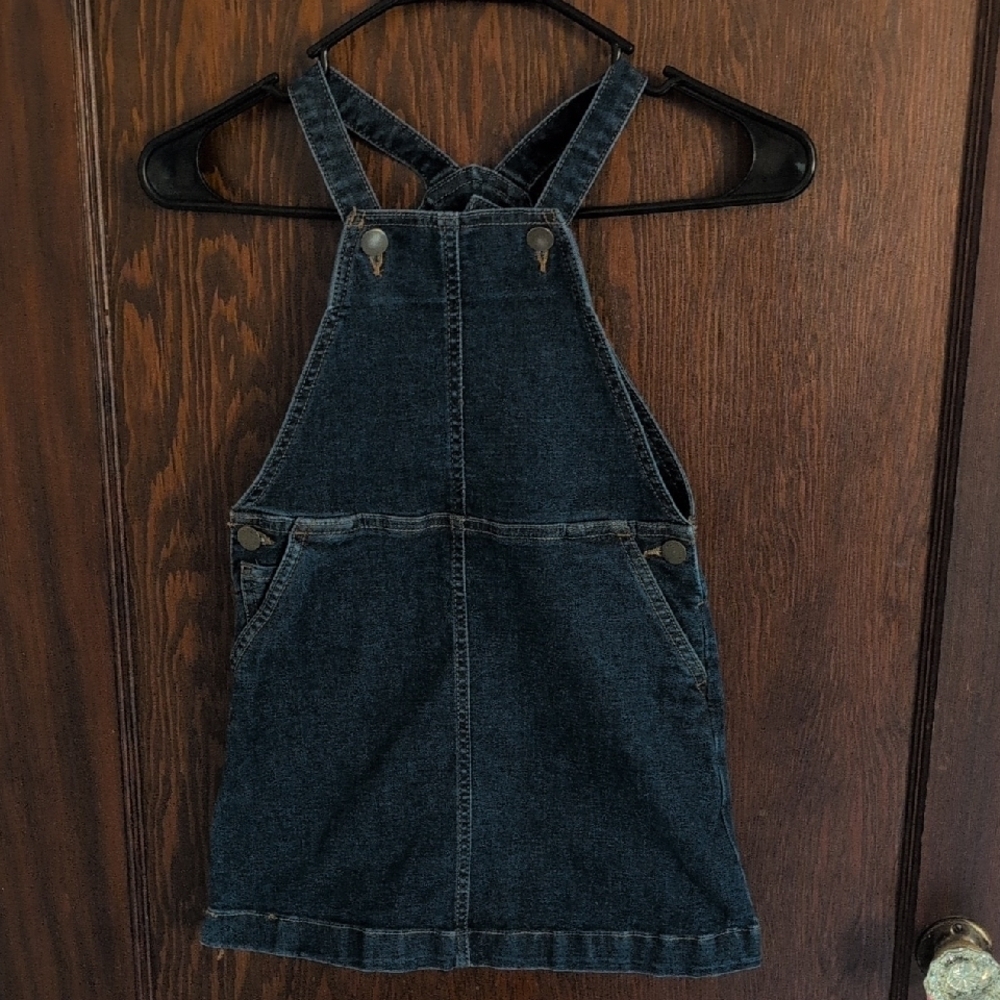 Hanna Anderson Denim Overalls Dress Size 5